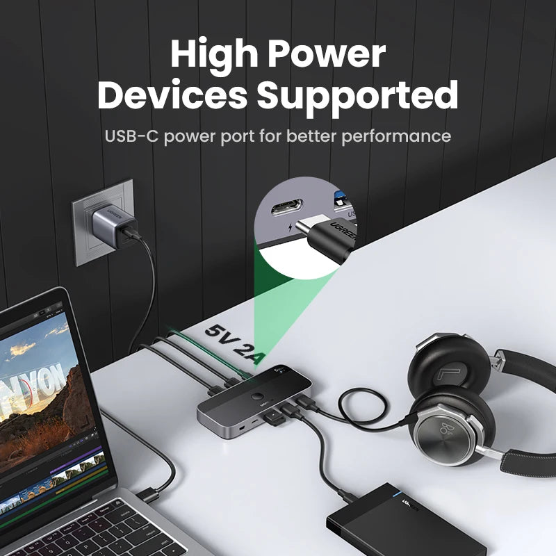 UGREEN USB Switch, USB 3.0, 2-PC Sharing
