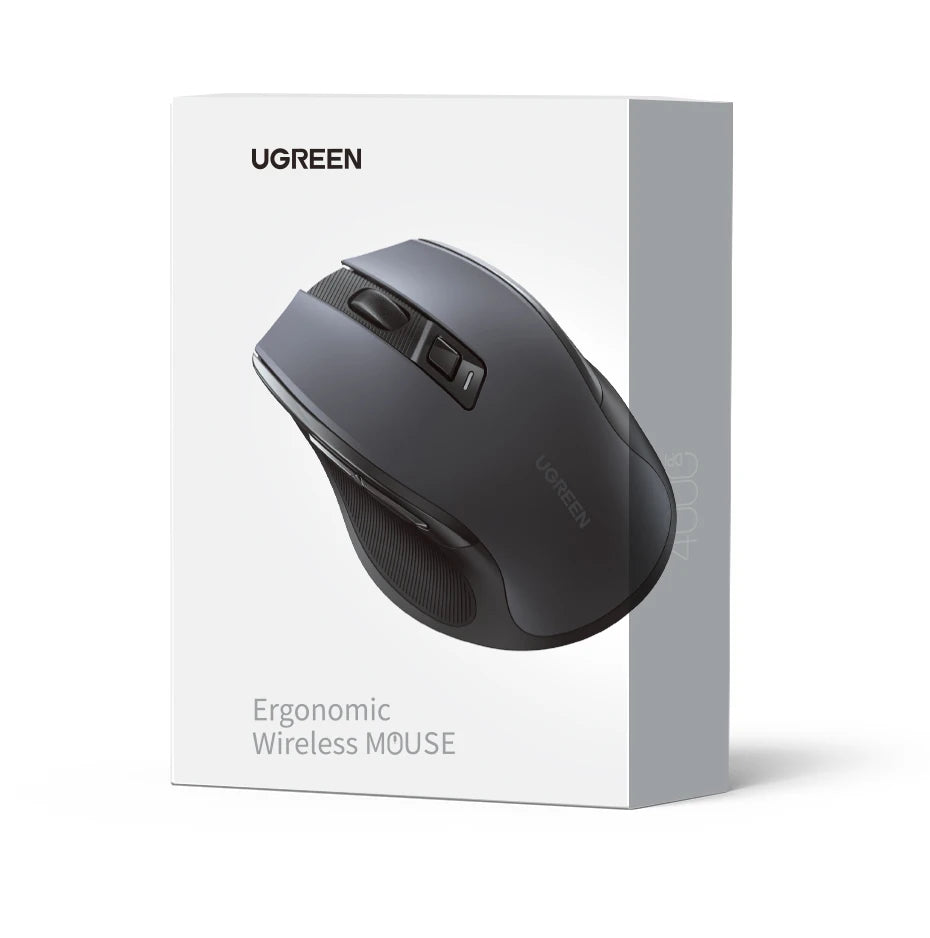 UGREEN Wireless Mouse, Bluetooth 5.0, 4000 DPI, Ergonomic