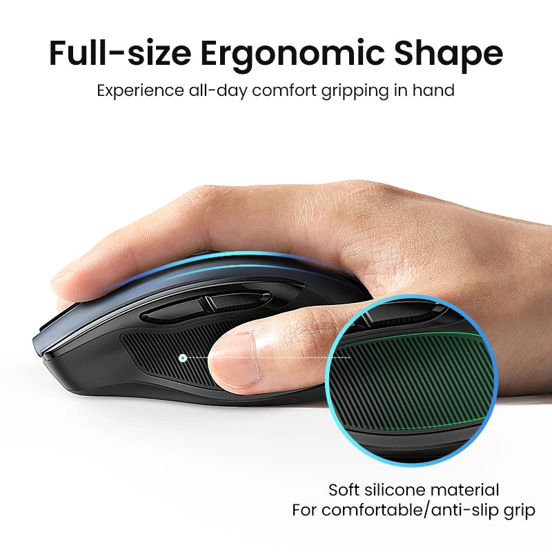 UGREEN Wireless Mouse, Bluetooth 5.0, 4000 DPI, Ergonomic