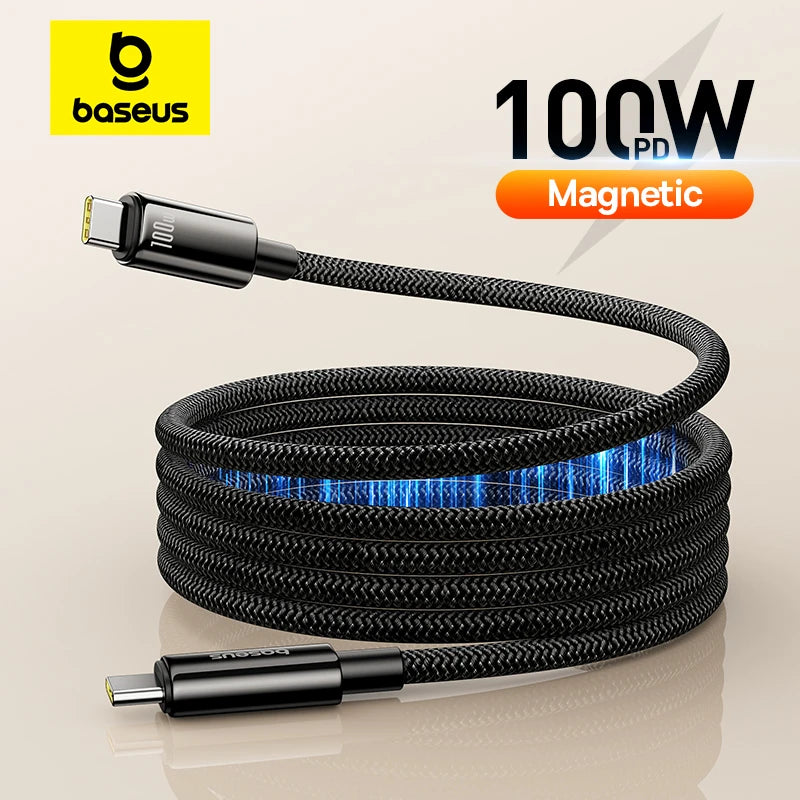 Baseus 100W Magnetic Coiling USB-C Cable