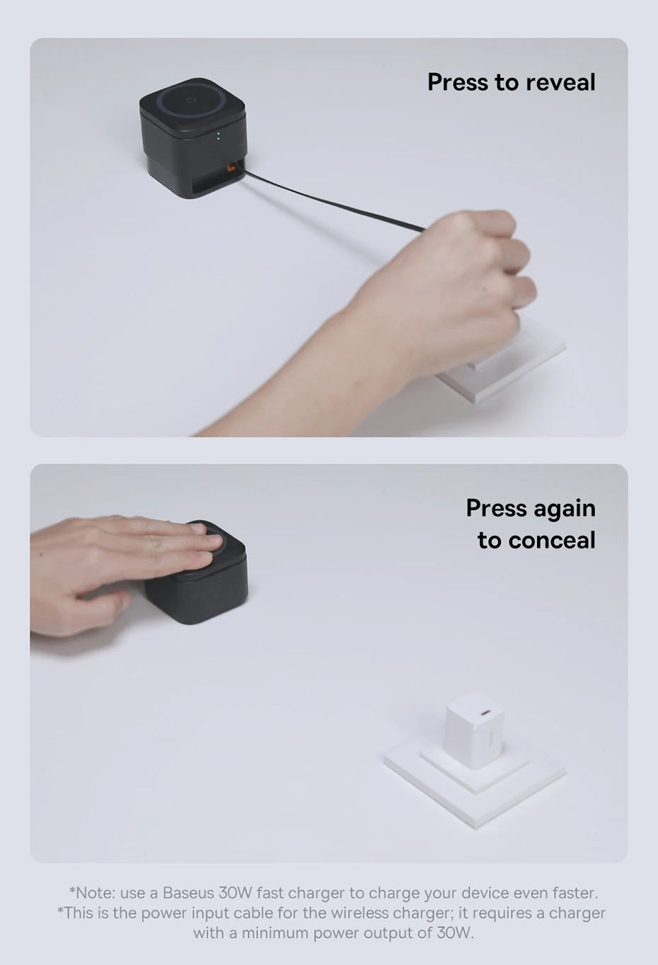 Baseus 2-in-1 Magnetic Charging Dock