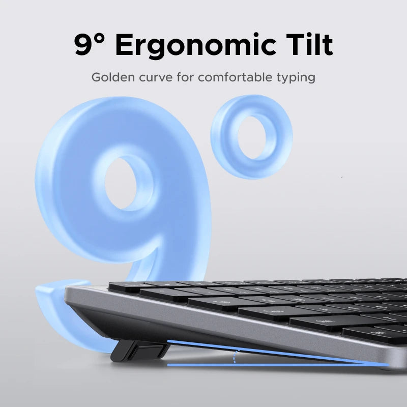 UGREEN Wireless Keyboard, Bluetooth 5.3 & 2.4G, 78-Key