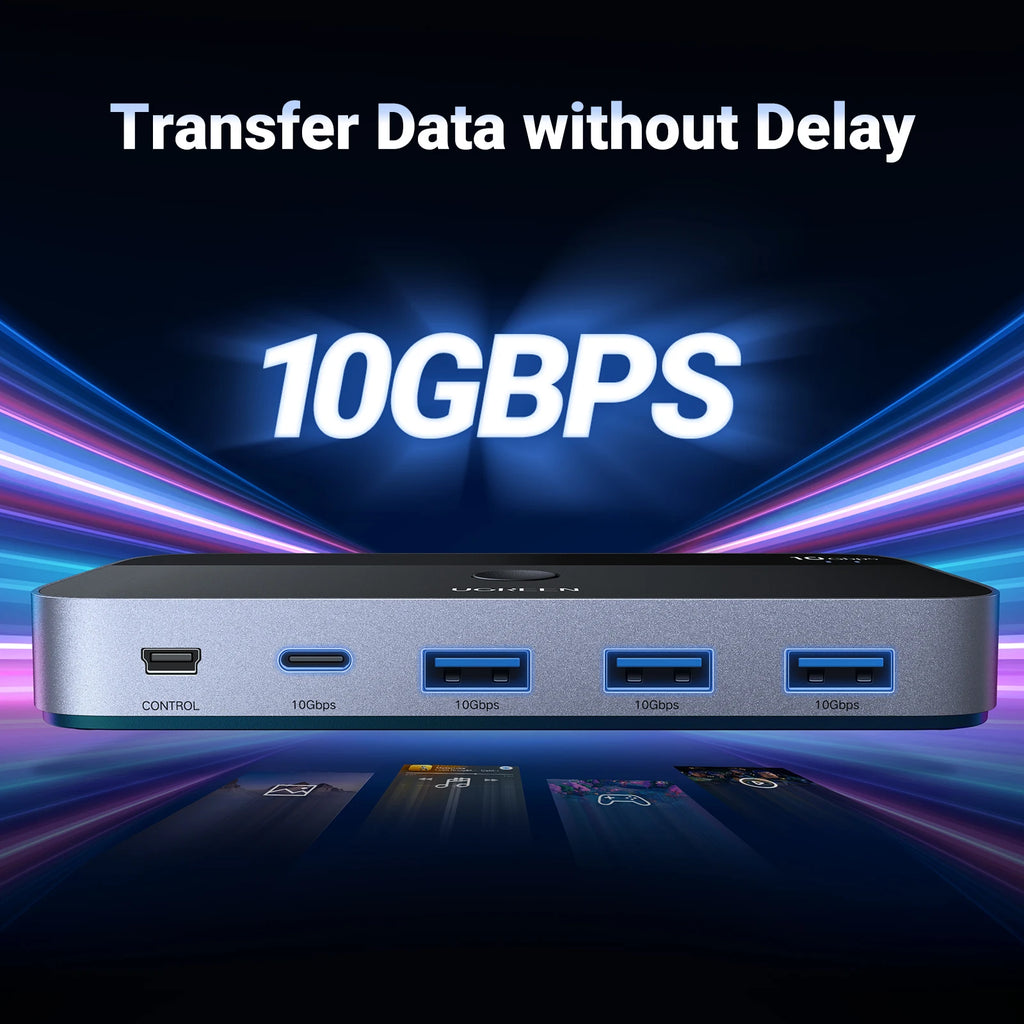 UGREEN USB-C Switch, 10Gbps, 2-PC Sharing
