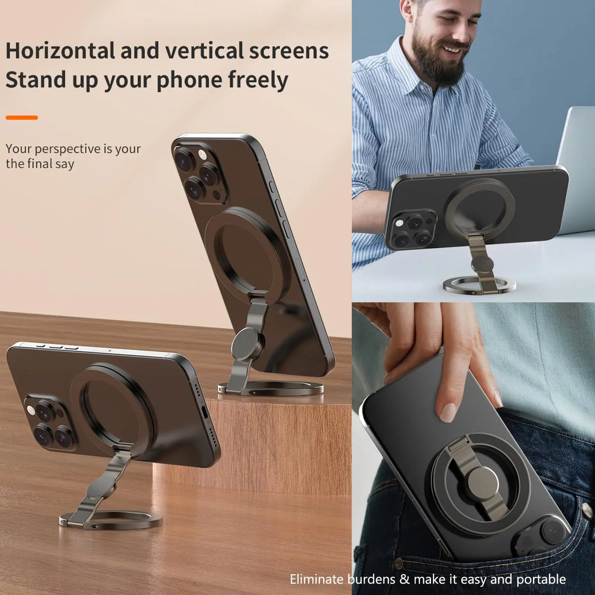 Magnetic Fidget Phone Stand