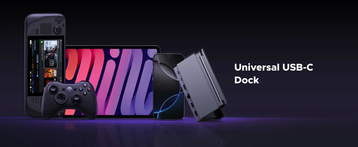 UGREEN USB-C Docking Station for Steam Deck, 6-in-1, 4K120Hz