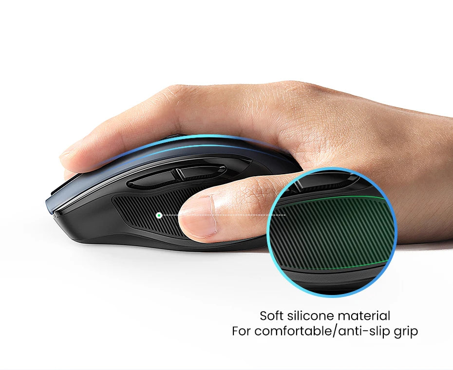 UGREEN Wireless Mouse, Bluetooth 5.0, 4000 DPI, Ergonomic