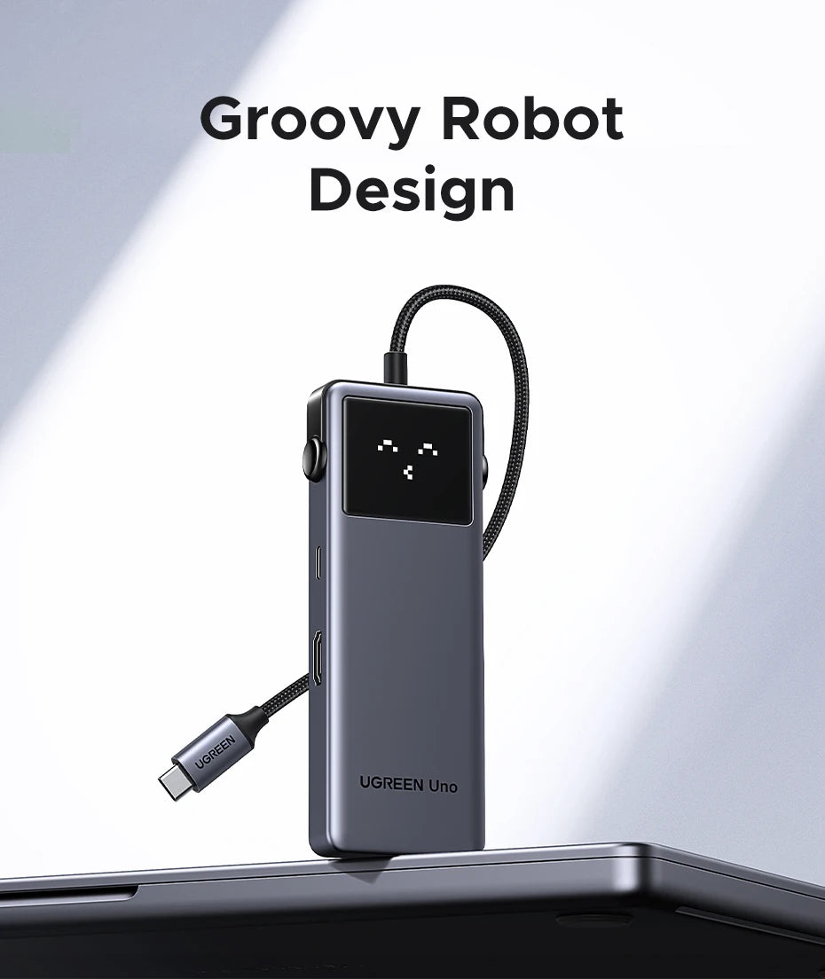 UGREEN Uno USB-C Hub, 6-in-1, 4K60Hz, 100W PD