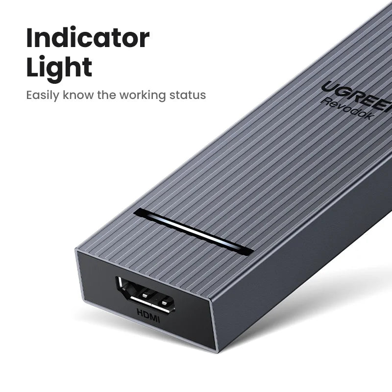 UGREEN USB-C Hub, 10Gbps, 4K60Hz HDMI, 100W PD