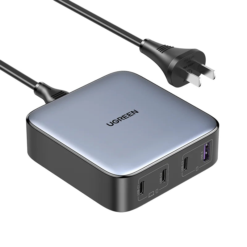 UGREEN 200W GaN Fast Charger, 4 USB-C + 2 USB-A
