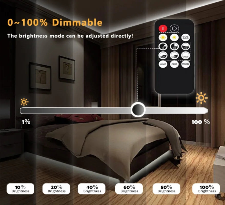50ft COB LED Strip Lights with Remote
