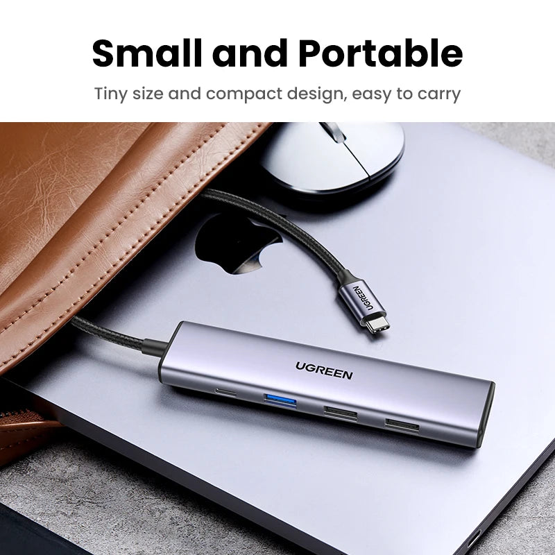 UGREEN 5-in-1 USB-C Hub, 4K HDMI, 100W PD
