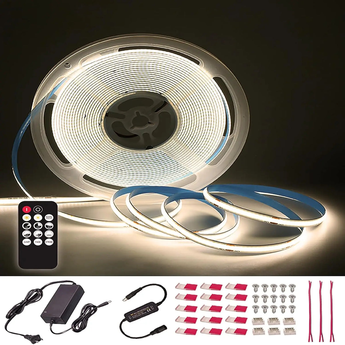 50ft COB LED Strip Lights with Remote