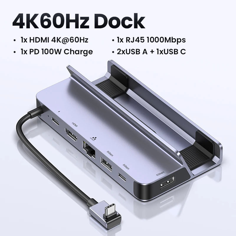 UGREEN USB-C Docking Station for Steam Deck, 4K60Hz HDMI, RJ45