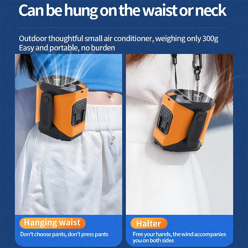 Neck Fan with Built-In Power Bank