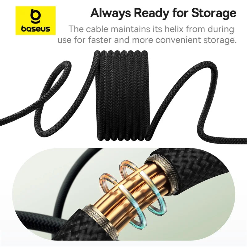 Baseus 100W Magnetic Coiling USB-C Cable