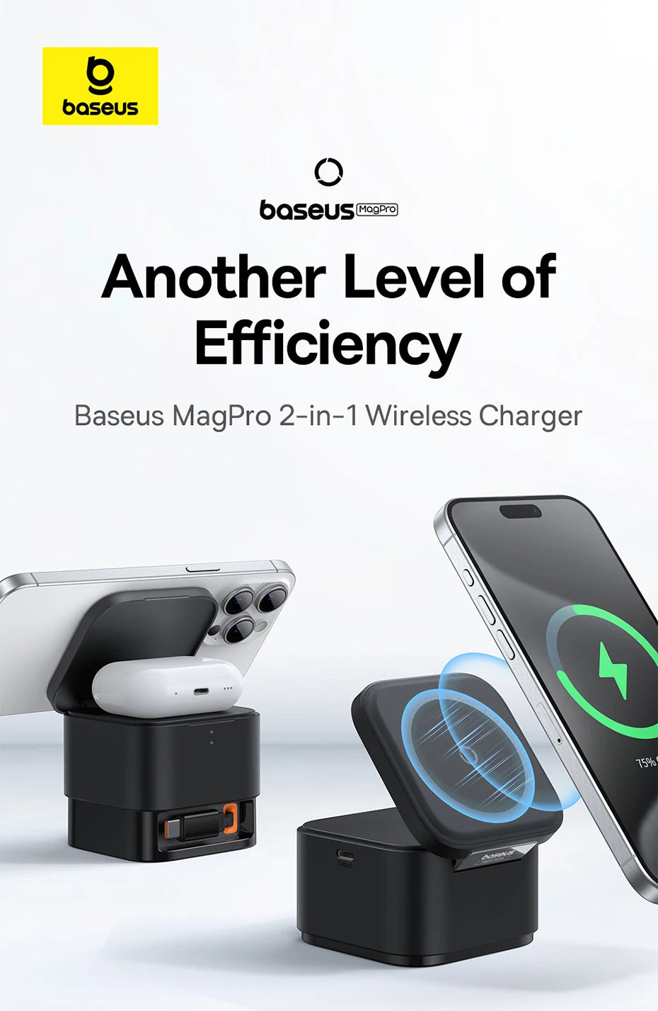 Baseus 2-in-1 Magnetic Charging Dock