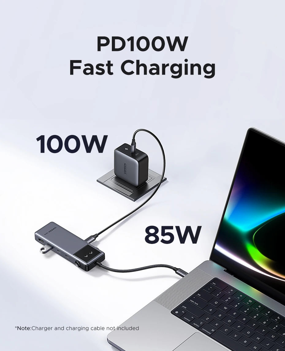 UGREEN Uno USB-C Hub, 6-in-1, 4K60Hz, 100W PD