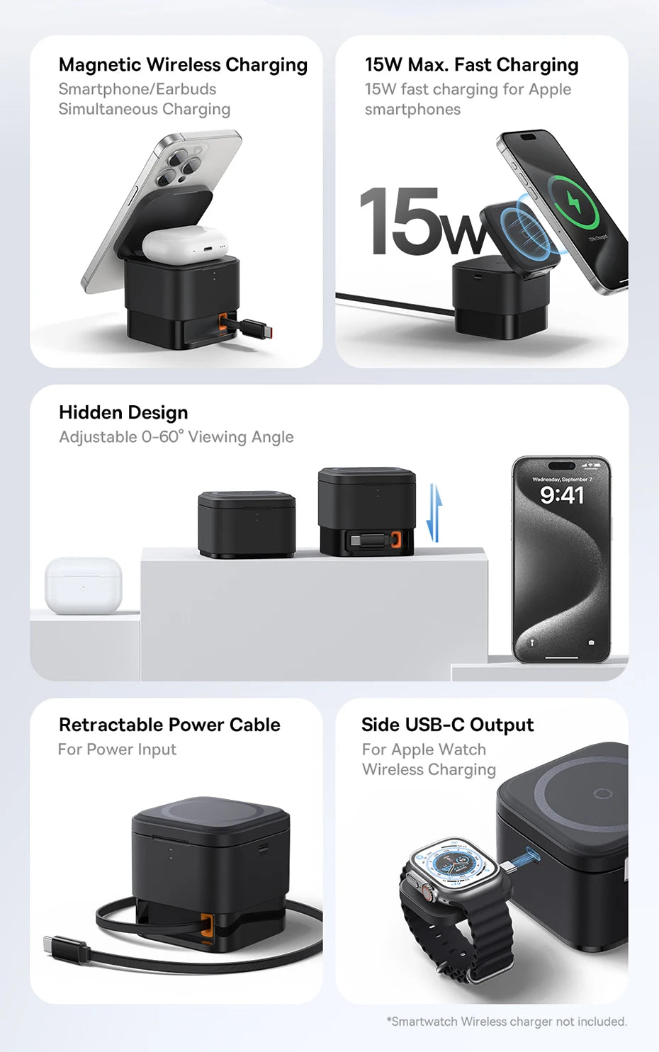 Baseus 2-in-1 Magnetic Charging Dock