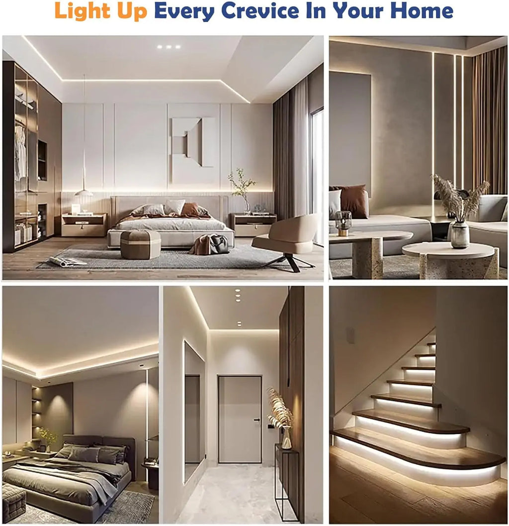 50ft COB LED Strip Lights with Remote