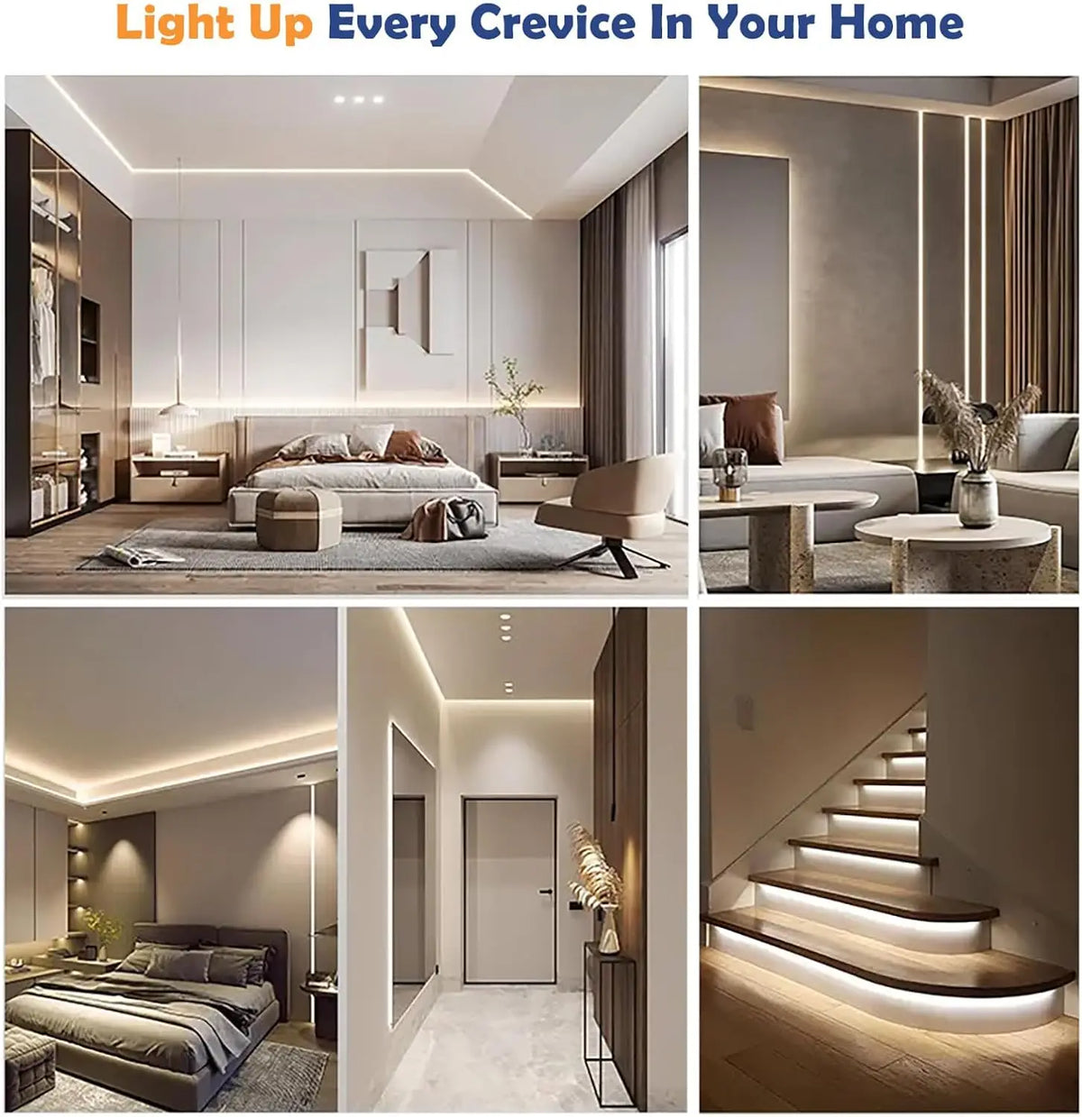 50ft COB LED Strip Lights with Remote