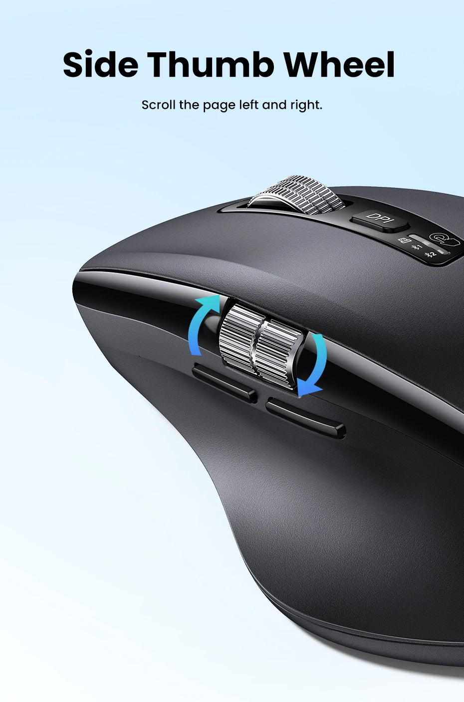 UGREEN Wireless Mouse, Hyper-Fast Scroll, 5000 DPI