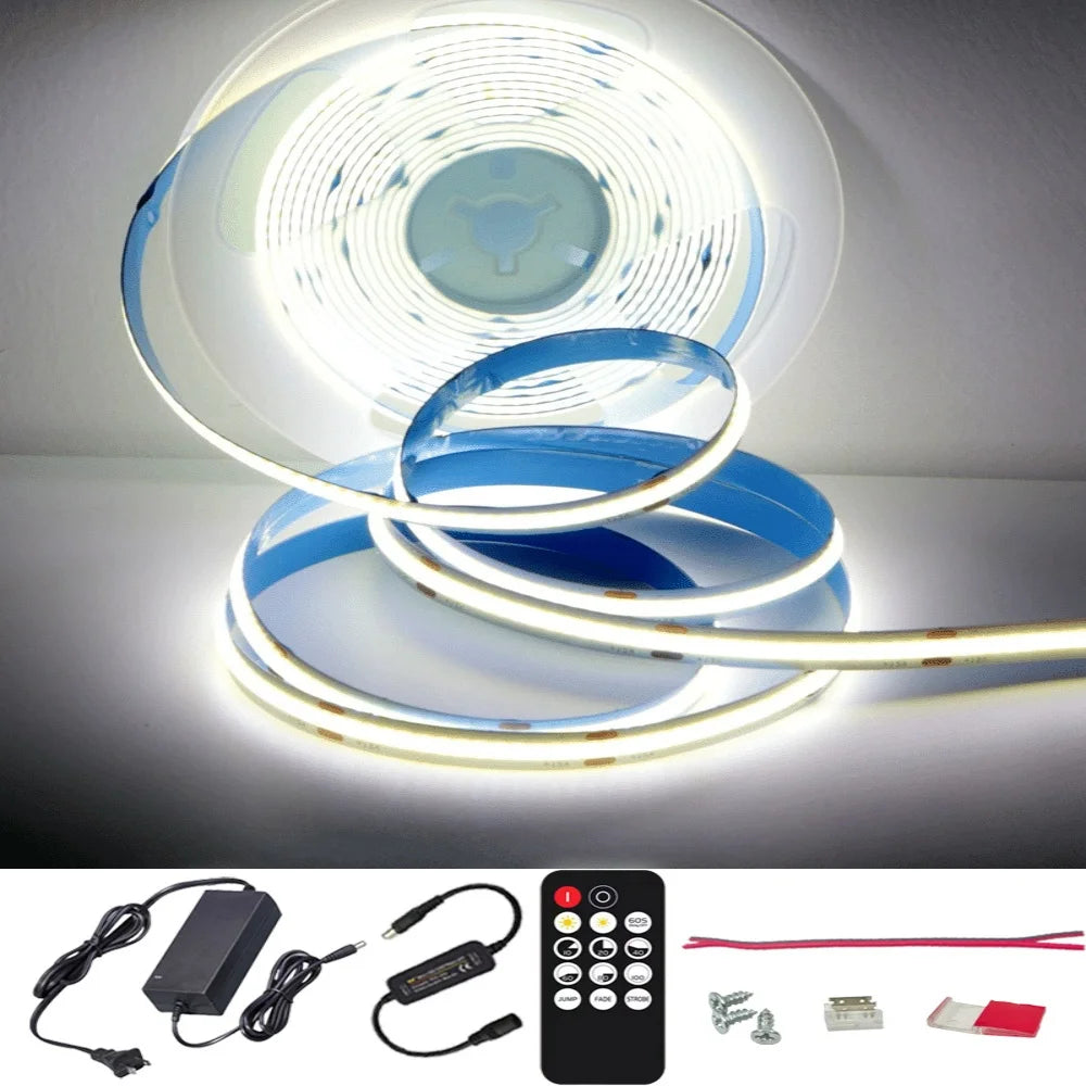 50ft COB LED Strip Lights with Remote